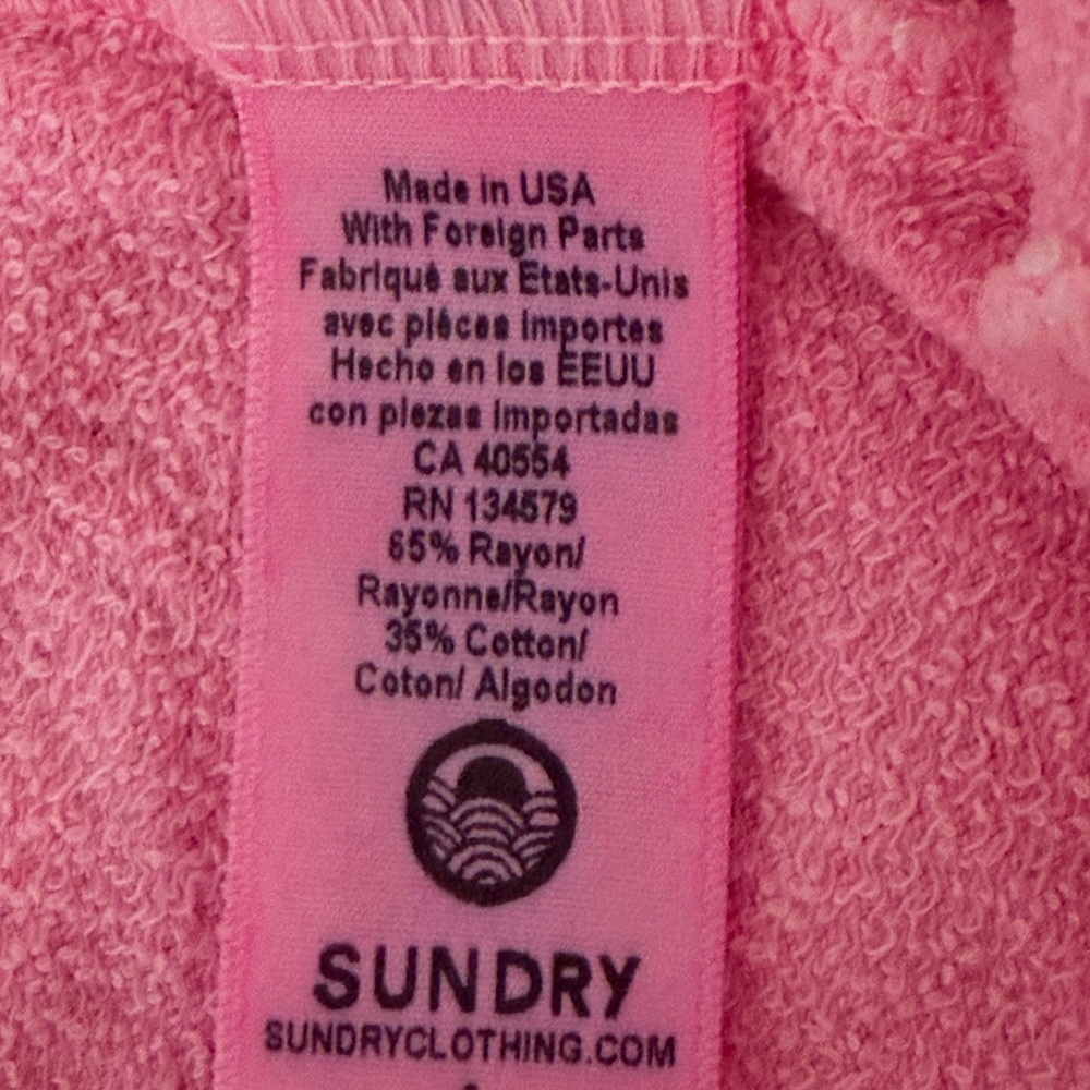 Anthropologie Sundry Pink Women's Jogger Pants Size 4-6 Soft Cozy - Picture 7 of 7
